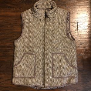 Grey and White Vest